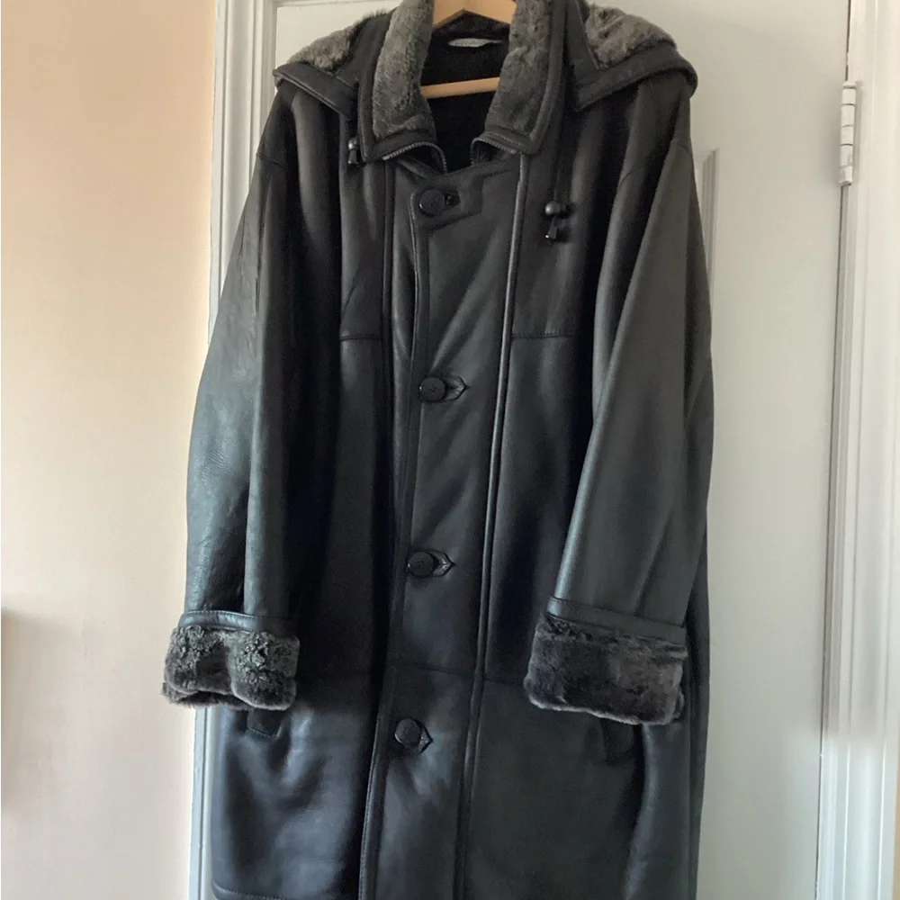 Mens Bod & Christense  shearling jacket - Picture 2 of 10
